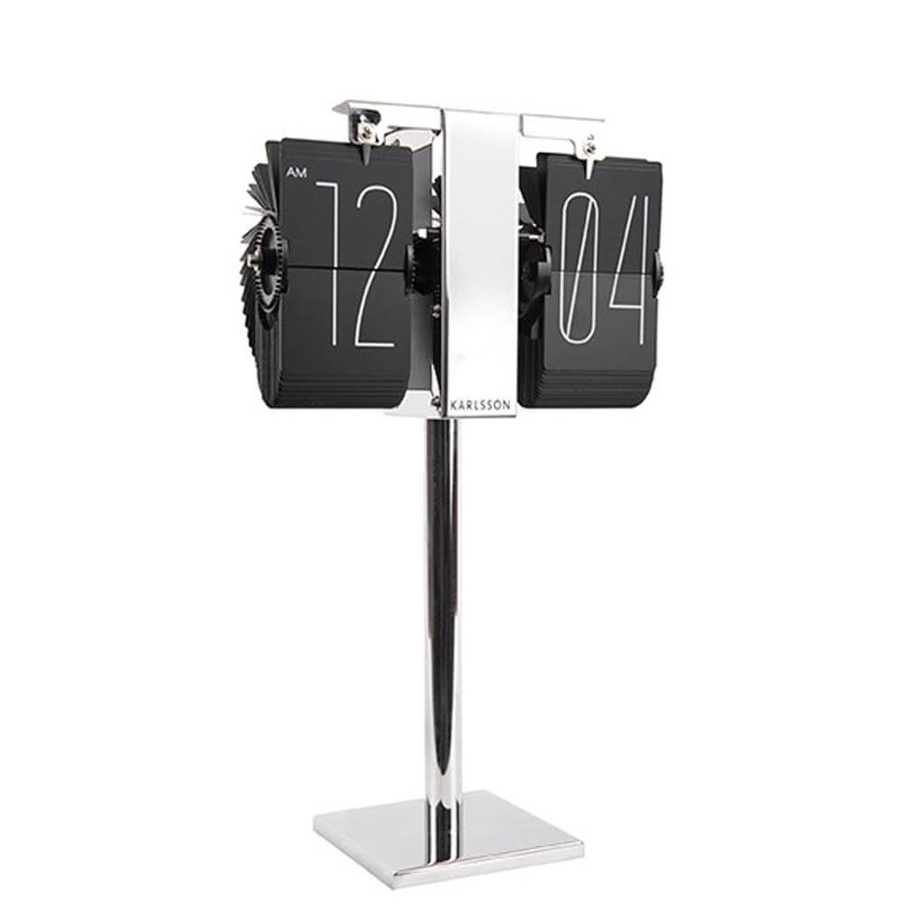 Present Time Karlsson Flip Clock No Case Mini Black Jarrolds, Norwich